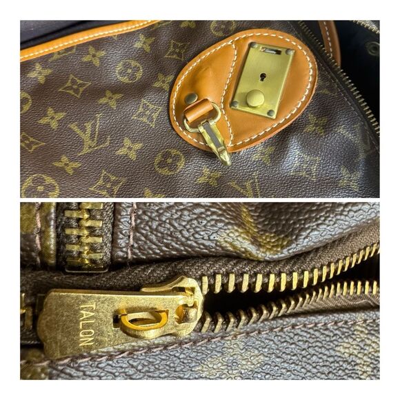 Louis Vuitton Vintage 80s/90s Monogram Garment Brown Luggage Bag - Picture 16 of 16